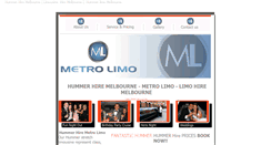 Desktop Screenshot of metrolimo.com.au