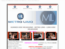 Tablet Screenshot of metrolimo.com.au